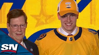 'Here We Go Smashville': David Poile Selects Matthew Wood 15th Overall In Final Draft As Preds' GM
