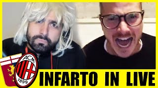 INFARTO IN LIVE, DOPPIETTA DI DESTRO! GENOA - MILAN: 2-2 // LIVE REACTION