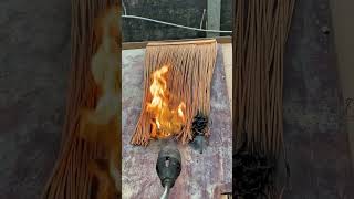 Fireproof Test for Artificial Reed Thatch Roof from China