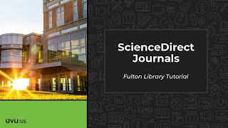 ScienceDirect Journals