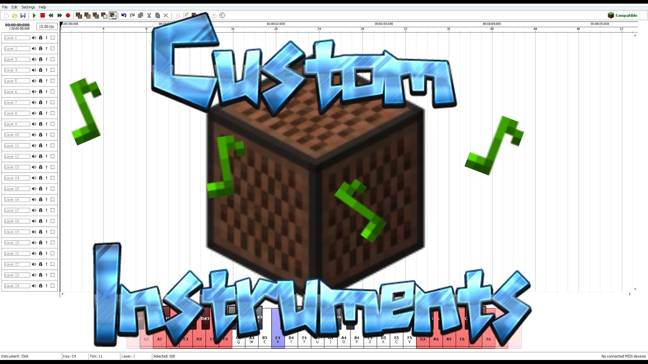 Note Block Studio How To Add Custom Instruments Youtube