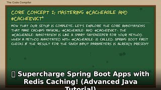 🚀 Master Advanced Redis Caching in Spring Boot! (Java Performance Tutorial)