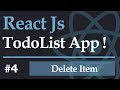 4 - ( React TodoList App ) Delete Item From TodoList