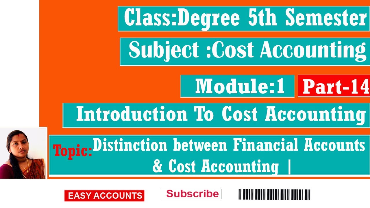 Degree 5th Sem | Cost Accounting | Module-1 | Introduction To Cost ...