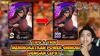 Tips & Trik Cara Tercepat Meningkatkan Power Shinobi | Naruto X Boruto Ninja Voltage