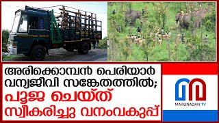 അരിക്കൊമ്പനെ പെരിയാര്‍ വന്യജീവി സങ്കേതത്തില്‍ എത്തിച്ചു   I   arikompan