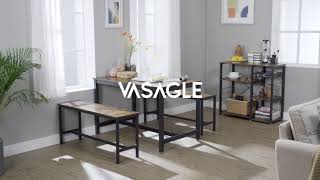 Industrial Design Dining Table for 4 People, Home Furniture, Home Improvement - VASAGLE - KDT75X