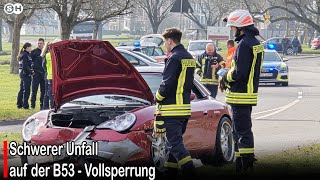 Schwerer Unfall auf der B53 - Vollsperrung #germany  | SH News German