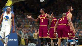 NBA 2K17 - Golden State Warriors vs Cleveland Cavaliers in NBA Finals Simulation (Best of 7) Part 1