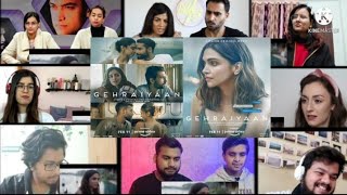 Gehraiyaan || Official Trailer || Deepika Padukone, Siddhant, Ananya Pandey || Reaction Mashup