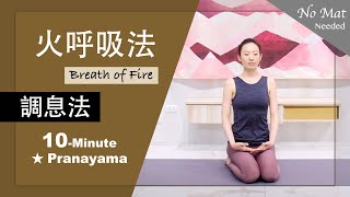 10分鐘 調息法【火呼吸法Kapalabhati】Pranayama ★ #調息法 #Kapalabhati