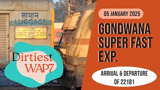 22181/Jabalpur - Hazrat Nizamuddin Gondwana SF Express #railway #traintravel #travel #shorts