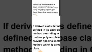 C# Method Overriding Short | malayalam tutorial | csharp programming language