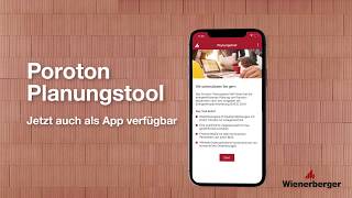 Poroton Planungstool als App von Wienerberger