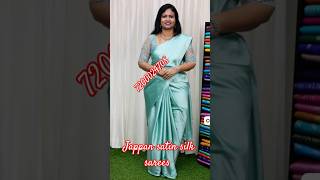 🦚🥰JAPAN SATIN SILK SAREE🍒Fabric pure soft satin🍒#saree #onlinebusiness