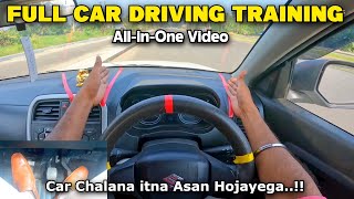 FULL Car driving Trainig STEERING control for beginners Car left and right side judgement