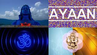 AYAAN - HINDU name | AYAAN Om Status |  Lord Shiva Status | Lord Ganesha Status