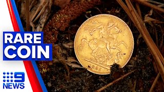 Brisbane man finds rare gold sovereign coin | 9 News Australia