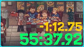 Beating the 3 Star Ending in 55m 37s - FNAF Into The Pit Speed Run - Frightening