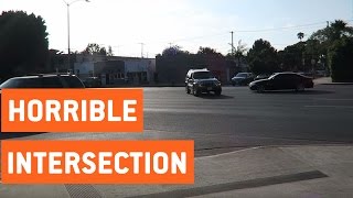 Worst Intersection in Los Angeles | Typical LA Drivers