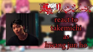 Tokyo revengers || react to || takemichi as || hwang jun ho || squid game s2 || Part 1/2 🥰🫶 || Gacha