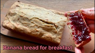 This banana bread is moist and easy ‼️#bananabread #bananarecipe #breakfastbread #fyp #breakfast #