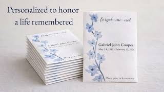 A Living Way to Remember | Forget-Me-Not Memorial Seed Packets