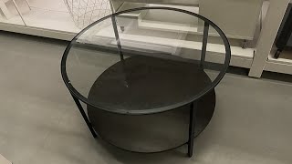 IKEA VITTSJO COFFEE TABLE BROWN BLACK GLASS CLOSER LOOK IKEA FURNITURE SHOPPING TABLES REVIEWS