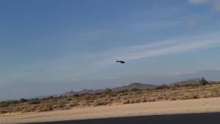 Giant scale Bell 429 helicopter, Engine failure/auto rotate. hard landing