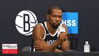 Kevin Durant Unimpressed With David Letterman’s Jokes During the Brooklyn Nets Media Day | THR News