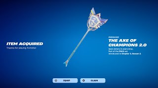 How To Get the Axe of Champion 2.0 Pickaxe FREE \u0026 Release Date Fortnite! (Unlocked Axe of Champion)