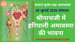 श्रीनाथजी में हरियाली अमावस्या की भावना। पुष्टि सृष्टि से दर्शन। नाथद्वारा के समाचार।