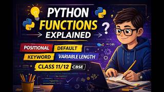 Positional Arguments in Python Made Easy | Python Functions | Class 12 Computer Science