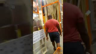 African slaves running and hiding At the home depot in Topeka Kansas