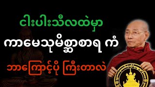 ပါချုပ်ဆရာတော်ဟောကြား​တော်မူ​သော ငါးပါးသီလအထဲမှ ကာမေသုမိစ္ဆာစာရအကျယ်ချုပ် တရားတော်