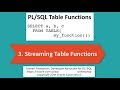 Getting Started with PL/SQL Table Functions 3: Streaming Table Functions