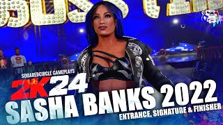 Sasha Banks Mod w/ Entrance Theme & Graphics Pack | New WWE 2K24 Mods