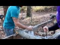 Basic Log Inoculation Setup with Sawdust Spawn