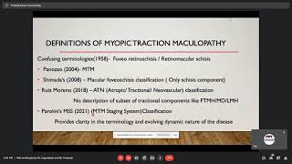 Surgical Overview of Myopic Traction Maculopathy, Dr. Pradeep S, 13 Nov 2021