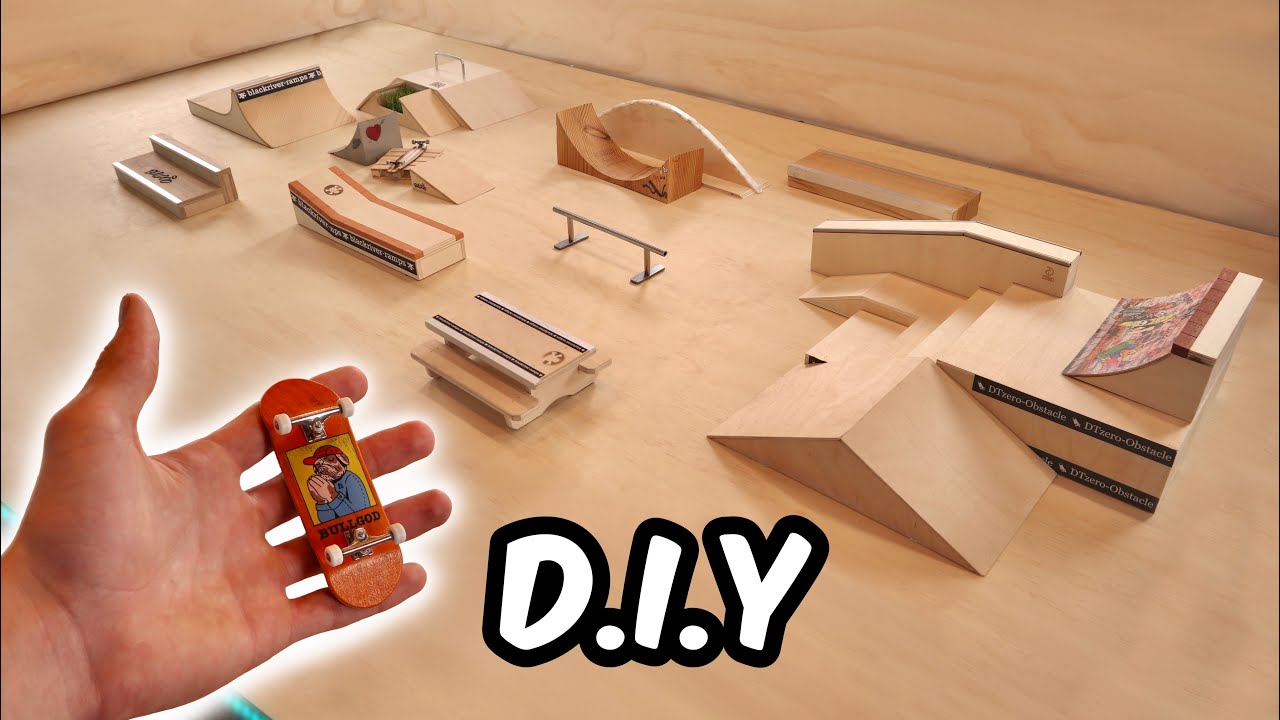 Diy Wooden Fingerboard Park Youtube