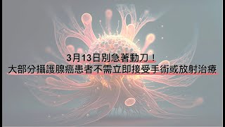 別急著動刀！大部分攝護腺癌患者不需立即接受手術或放射治療：最新研究