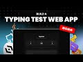 Build a Typing Speed Test App with HTML, CSS & JavaScript Projects | Begineer for Portfolio & Resume