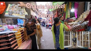 Chauta market surat | surat local market | surat ka sarojini market | walking through chauta market