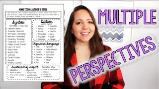 Writing in Multiple Perspectives (Developing Voice)
