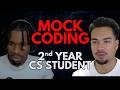 Mock Coding Interview with a 2nd-Year CS Student