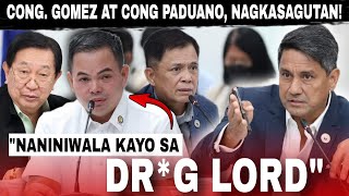 CONG. GOMEZ KINONTRA SI CONG PADUANO AT IBA PANG KONGRESISTA. PINAGTANGGOL ANG MGA PULIS.