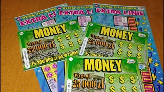 #149 #zdrapki Lotto - MIX - 3x Extra Linie, 3x Money