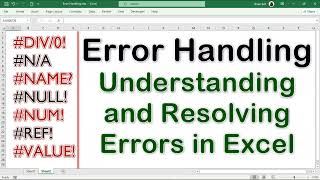 Excel Error Handling: How to Identify and Fix Errors in Excel