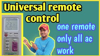 ac universal remote control|| kaise set Karen remote|| 1000 ac ka ek remote