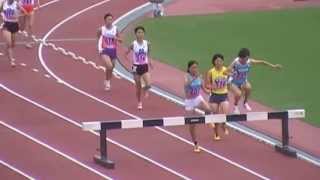 20130908 日本インカレ女子3000mSC決勝 （男子高跳あり） 中村筑波10:06.43大会新 三島松山大10：13.47